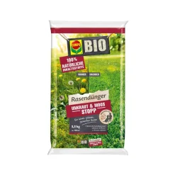 Compo BIO Rasendünger Unkraut & Moos Stopp 5,5 kg für 110 m²