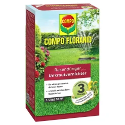 FLORANID Rasendünger plus Unkrautvernichter für 50 m² 1,5 L*Compo New
