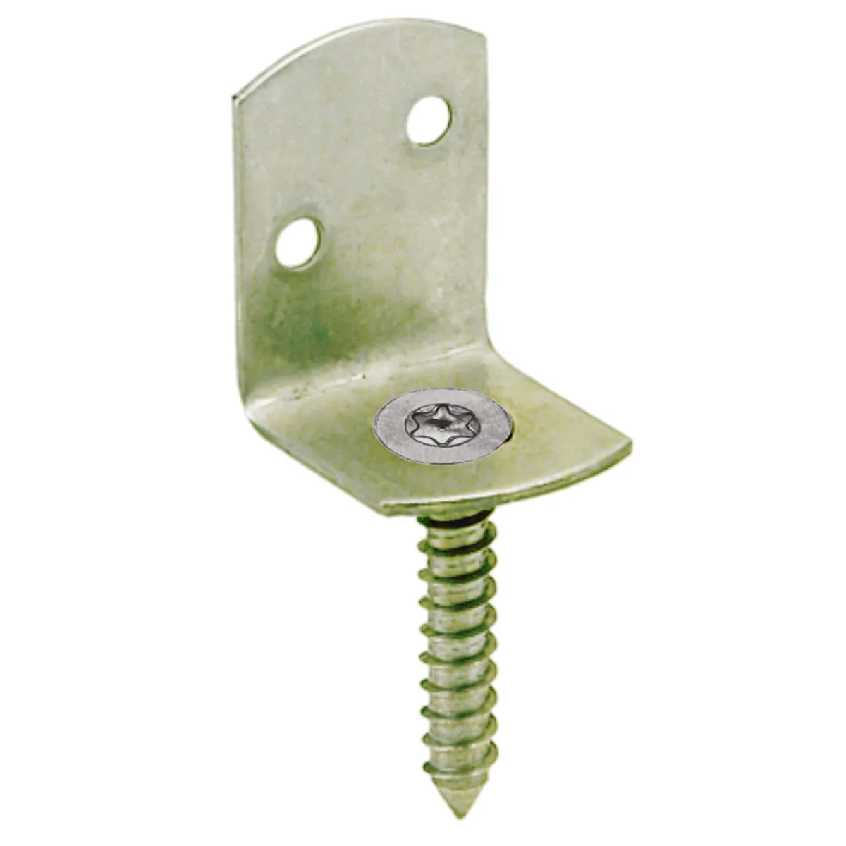 Flechtzaunbeschlag Stahl verzinkt 4 Stück*Connex