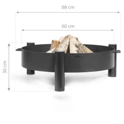 CookKing Feuerschale Haiti 68x30cm Schwarz