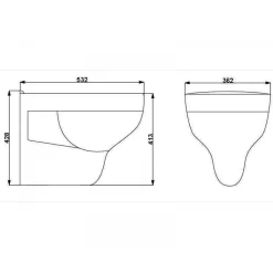 Cornat Komfort Tiefspül Wand WC