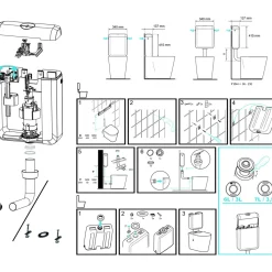 Cornat Spülkasten Leda New weiß 6-7 L