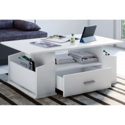 Couchtisch Junata weiß/schwarz^VCM Outlet