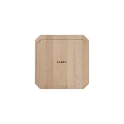 Steakpfanne gusseiserne Pfanne mit Servierbrett 33 x 33 cm wendbare mit glattern/gerilltem Boden^COZZE Sale