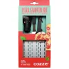 Pizza Starter Set 3-teilig Spaten Thermometer und Pizzaschneider^COZZE Outlet