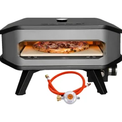 COZZE Pizzaofen Gas mit Thermometer und Pizzastein
