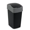 Abfallbehälter Flip Bin 25 L schwarz/hellgrau*Curver Online