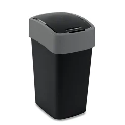 Abfallbehälter Flip Bin 25 L schwarz/hellgrau*Curver Online