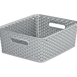 Curver Aufbewahrungsbox My Style Korb M silber 13 L