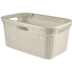 Curver Wäschekorb Style ergonomische Griffe 45 l creme