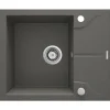 deante 1 Becken Granitspüle ANDANTE mit kurzer Abtropffläch anthrazit metallic
