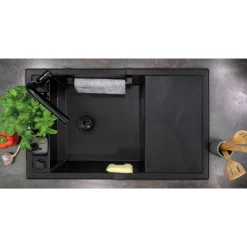 Spülen-Hacken MAGNETIC schwarz*deante New