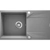 Granit-Einbauspüle Evora grau 78 x 44 cm^deante Discount