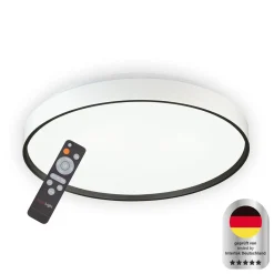 Decken-Wandleuchte SHINING JUPITER BLACK 1800K 24W
