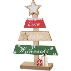 Dekobaum mit Schrift zum Stellen mehrfarbig 17 x 6 x 26 cm^
