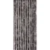 Deko-Vorhang Flauschi schwarz-grau