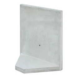 L-Stein Ecke Sichtbeton grau 100 x 100 x 45 x 5 cm*Diephaus Online