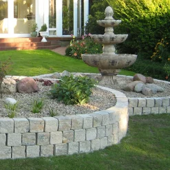 Mauerstein Cup-Mini Muschelkalk 15 x 16,5 x 15 cm*Diephaus Discount