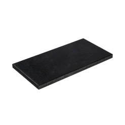 Strukturierte Platte Schwarz-Basalt 80 x 40 x 4 cm^Diephaus