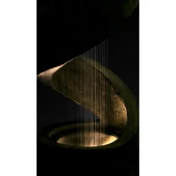 Design-Gartenbrunnen mit LEDs Durchmesser 31,5 x 79,5 cm grau^dobar Clearance