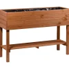 dobar Hochbeet 117 x 40 x 80 cm braun