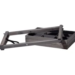 Hochbeet faltbar 58 x 38 x 75 cm grau^dobar New