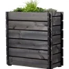 Hochbeet mit Stecksystem 79 x 79 x 37 cm grau*dobar Hot