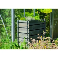 Hochbeet mit Stecksystem 79 x 79 x 37 cm grau*dobar Hot