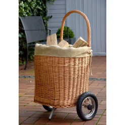 Kaminholzwagen 44 x 93 x 40 cm braun*dobar