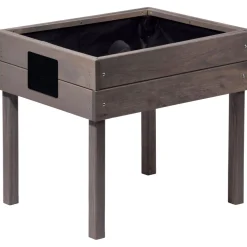 dobar Kinderhochbeet mit Kreidetafel 50 x 45 x 40 cm grau