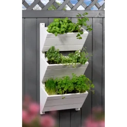 Wandbeet 3-stufig 38 x 79 x 17,5 cm weiß*dobar New