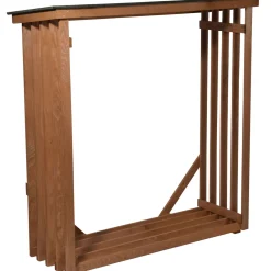 XL-Kaminholzregal 140 x 143 x 50 cm grün-braun*dobar Best