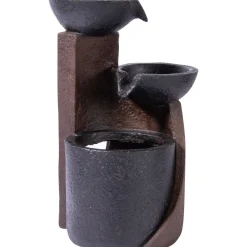 Zimmerbrunnen 14,2 x 22 x 14,2 cm dunkelgrau-schwarz^dobar Clearance