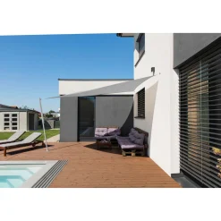 Dreieck-Segel Capri 4 x 4 x 4 m grau