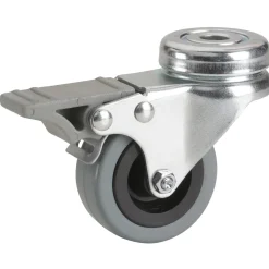 Dörner + Helmer Apparate-Lenkrolle mit Feststeller 10,2 mm verzinkt