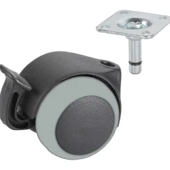 Dörner + Helmer Doppelrolle für empfindliche Böden mit Feststeller 40 mm