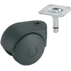 Doppelrolle für normale Böden 38 x 38 mm schwarz^Dörner + Helmer Outlet