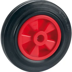 Transportgeräterollen-Rad mit Vollgummireifen Kunststofffelge und Gleitlager 200 x 50 mm^Dörner + Helmer Outlet