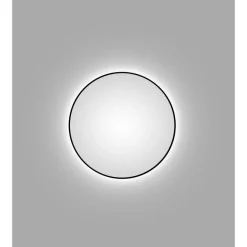 Design LED Lichtspiegel Silver Globo Black Dm 100 cm*DSK New