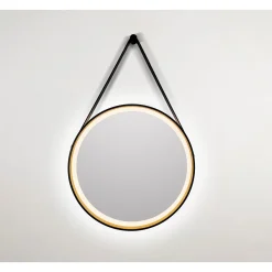 Design LED Lichtspiegel Black Veran LED Dm 55 cm*DSK New