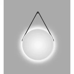 DSK Design LED Lichtspiegel Silver Barbier White Dm 50 cm