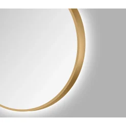 DSK Design LED Lichtspiegel Silver Barbier Gold Dm 80 cm