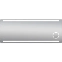 DSK Design LED Lichtspiegel Silver Rey 160 x 60 cm