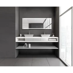 DSK Design LED Lichtspiegel Silver Rey 160 x 60 cm