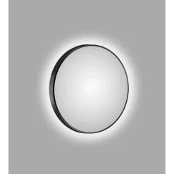 DSK Design LED Lichtspiegel Silver Barbier Black Dm 80 cm