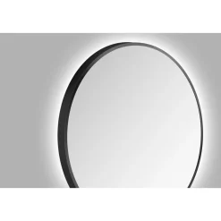 DSK Design LED Lichtspiegel Silver Barbier Black Dm 80 cm