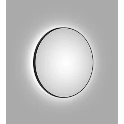 Design LED Lichtspiegel Silver Globo Black Dm 120 cm*DSK Best