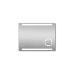 DSK Design LED Lichtspiegel Silver Rey 80 x 60 cm