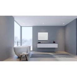 DSK Design LED Lichtspiegel Silver Rey 80 x 60 cm