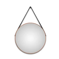 DSK Design LED Lichtspiegel Silver Barbier Copper Dm 80 cm